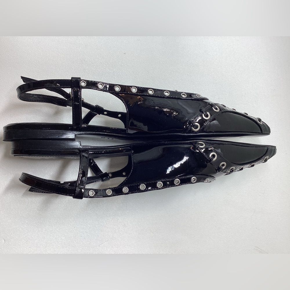 Schutz Ruth Patent Leather Flat In Black Size  8 - Picture 11 of 13